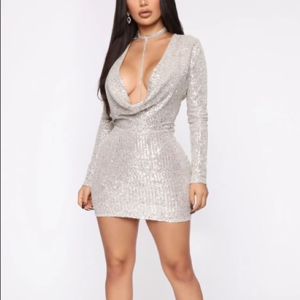 Fashion Nova - Keep Shining Sequin Mini Dress
